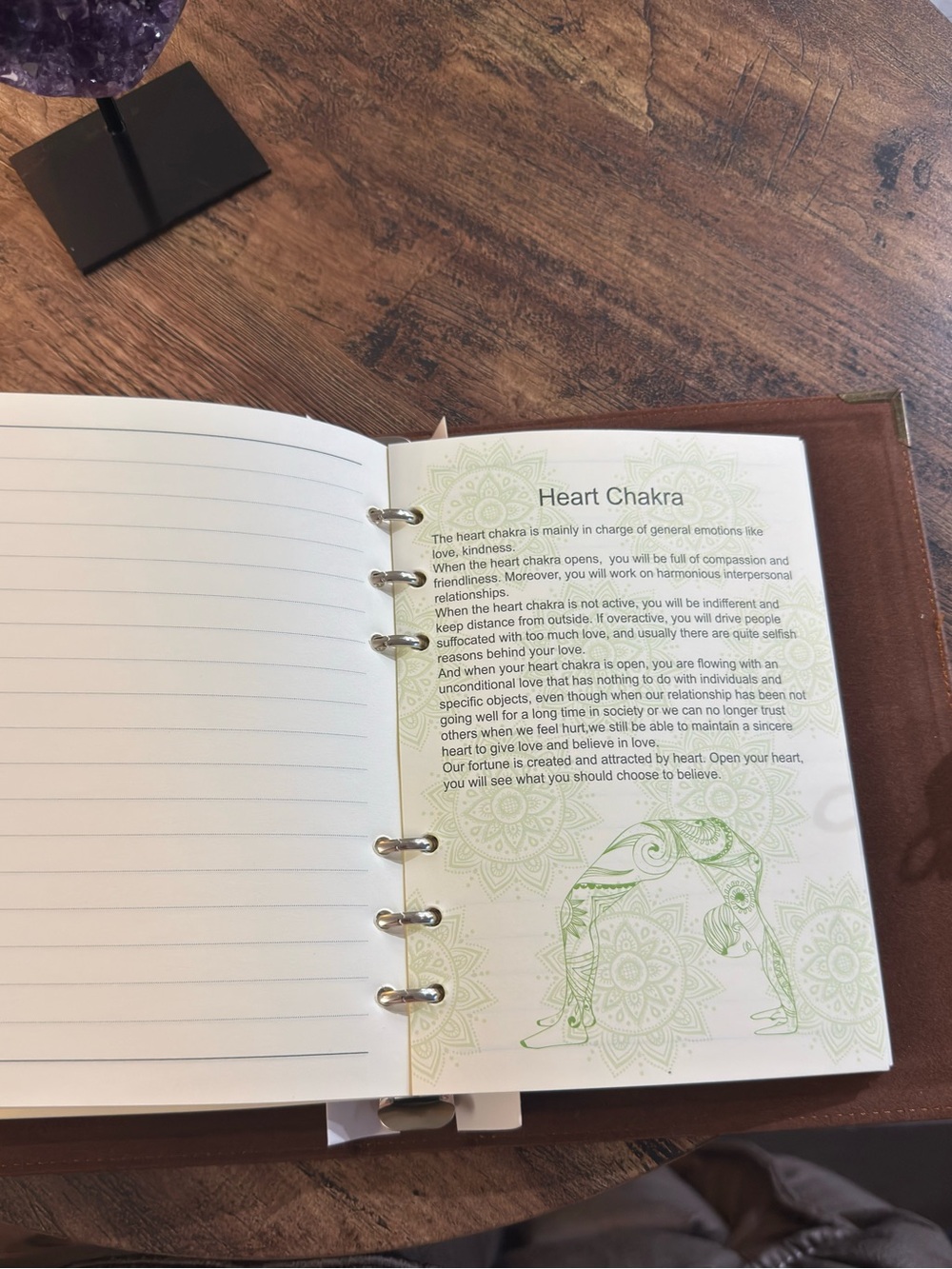Chakra Leather Journal | Meditation, Manifestation & Mindfulness Notebook - Picture 8 of 12